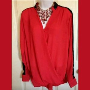 RolyPoly Elegant Blouse loose red/black